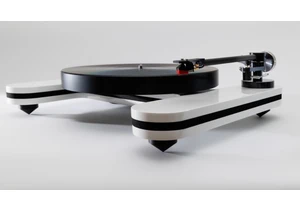 This impossibly cool turntable uses a removable disc instead of any visible controls – it's a weird minimalist dream