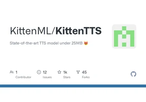 Show HN: Kitten TTS – 25MB CPU-Only, Open-Source TTS Model