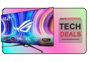 This giant 42-inch OLED gaming monitor from Asus hits an all-time low price at Amazon