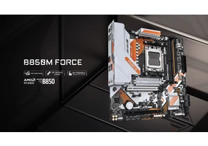 Gigabyte revives striking orange Force motherboard series — B850 for AM5 offers DDR5 up to 9,600MT/s, Wi-Fi 6E, and a throwback PS/2 port