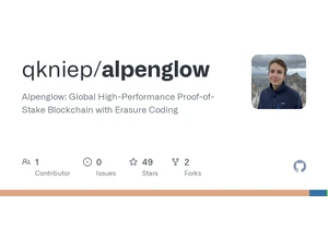 Global high-performance proof-of-stake blockchain with erasure coding