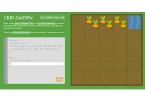 Learn CSS Grid with a virtual garden game