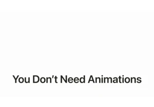 Purposeful animations