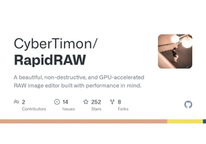 RapidRAW: A non-destructive and GPU-accelerated RAW image editor