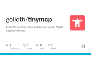 tinymcp: Let LLMs control embedded devices via the Model Context Protocol