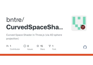 Show HN: Curved Space Shader in Three.js (via 4D sphere projection)