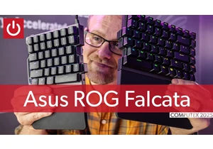 This Asus gaming keyboard splits apart for comfort