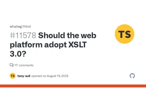 Should the web platform adopt XSLT 3.0?