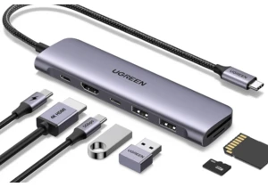 This 7-port USB-C hub with 4K HDMI is only $18 and ideal for laptops