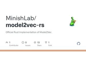 Show HN: Model2vec-Rs – Fast Static Text Embeddings in Rust