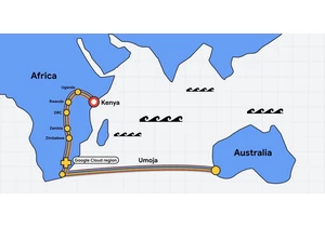 Google plans to run a fiber optic cable from Kenya to Australia