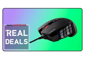  Pickup Corsair's Scimitar RGB Elite MMO gaming mouse for only $49 