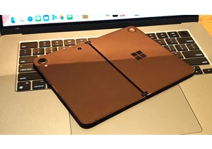 This is Microsoft's canceled Windows-based Surface Duo — the dual-screen Windows Phone from 2018 that we never got