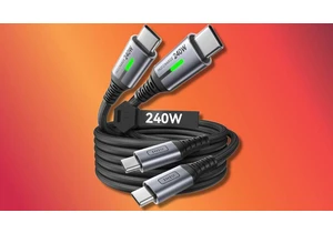 Snag a pair of ultra-fast 240W USB-C cables for only $11 right now