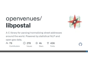 Libpostal: C library for parsing/normalizing street addresses around the world