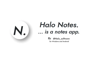 Halo Notes — Simple notepad