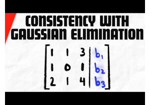 Determine if Linear System is Consistent with Gaussian Elimination | Linear Algebra