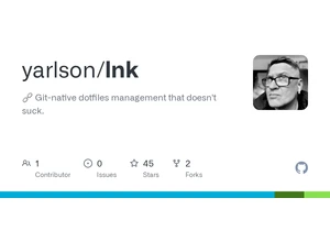 Show HN: Lnk – Git-native dotfiles manager