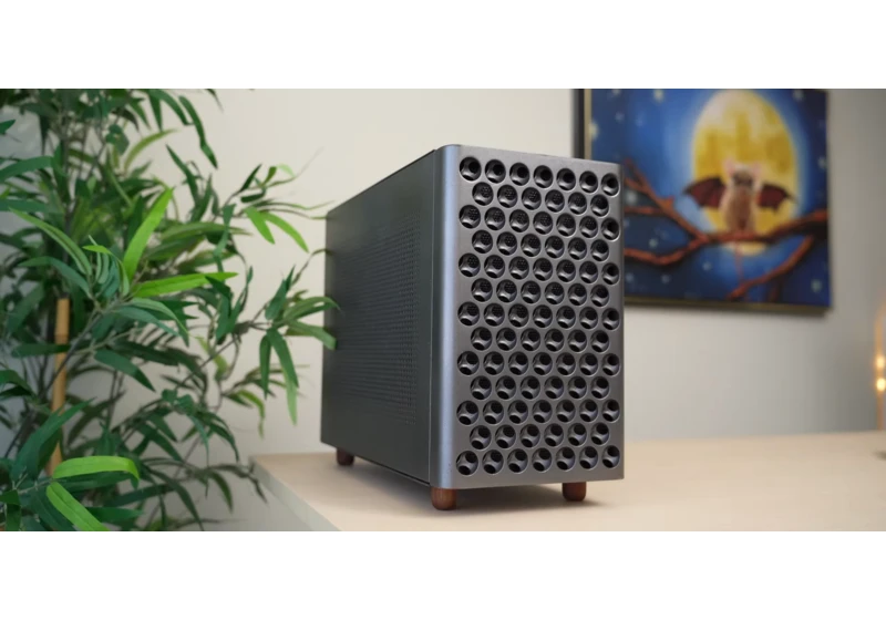  Intuitive modder builds the gaming PC he couldn't buy — stuffs a Ryzen 5 5600 and RTX 3060 Ti in an mATX chassis made to look like an SFF Mac Pro, costs less than a PS5 Pro 