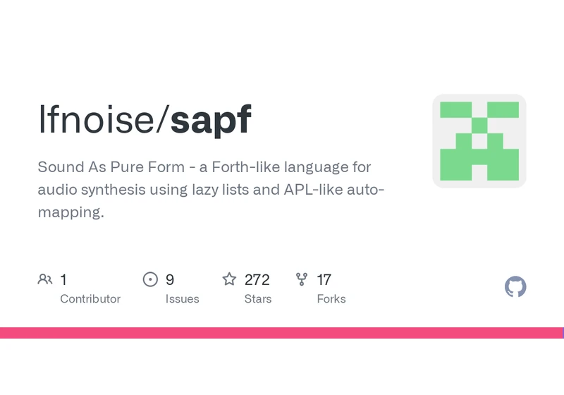Sound As Pure Form: Music Language Inspired by Supercollider, APL, and Forth