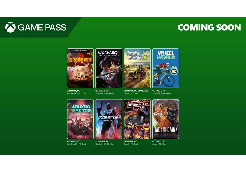 Xbox Game Pass gets Abiotic Factor, Grounded 2, a Soulslike RPG, and more — here's what is coming through the rest of July