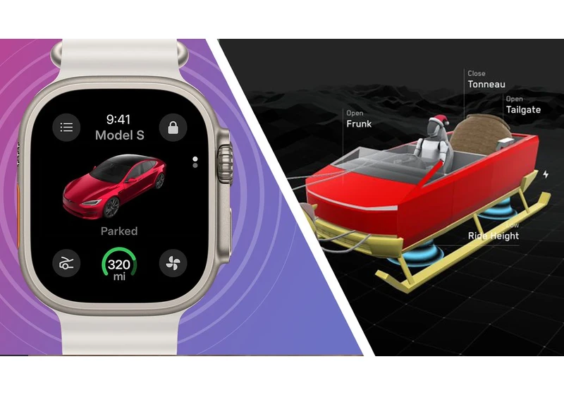 Tesla update delivers long-awaited Apple Watch app – and all-important Cybertruck Santa Mode