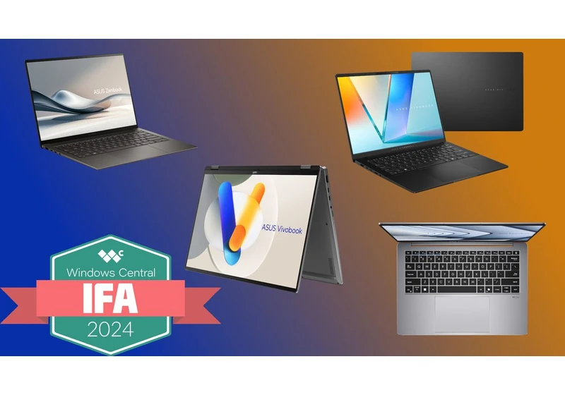 ASUS expands the Intel-powered Copilot+ PC lineup with five new laptops, including the stunning Zenbook S 14