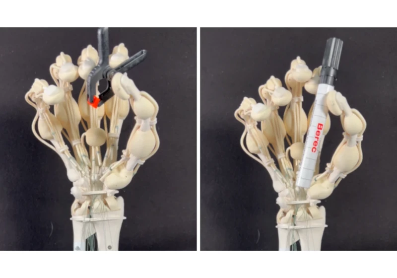 New 3D printing method creates a working robot hand with a single run — One step closer to printing missing limbs at home