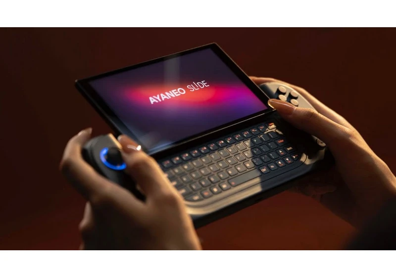 Steam Deck gets a new competitor — Ayaneo Slide RGB keyboard handheld gaming PC launches on IndieGogo from $699