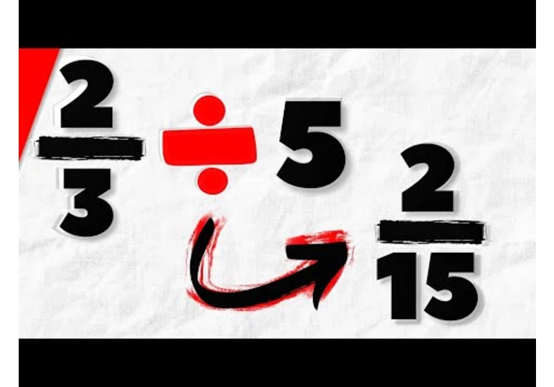 How to Divide Fractions by Whole Numbers | Pre-Algebra Exercises