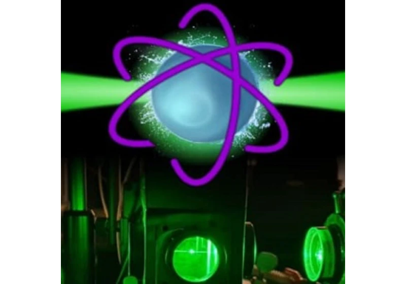 Světlo z kapky vody osvětluje energetické hladiny atomu a kvantové tunelování