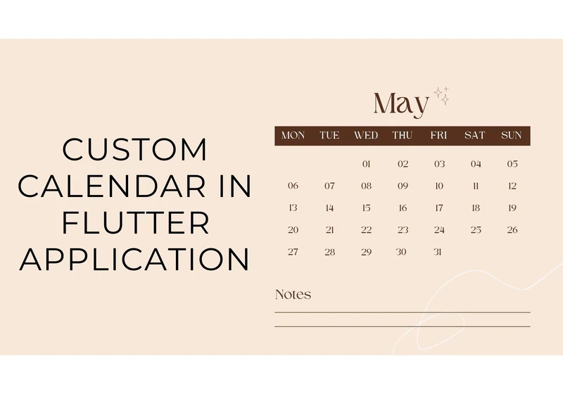 Custom Calendar in Flutter Application
