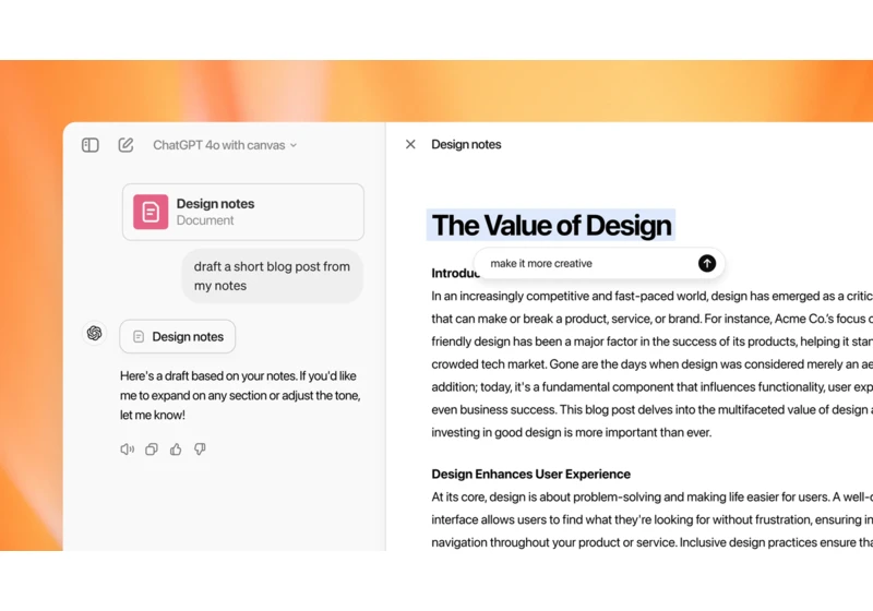 ChatGPT's new 'Canvas' is the AI collaborator you didn't know you needed