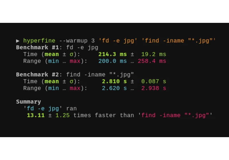 Hyperfine: A command-line benchmarking tool