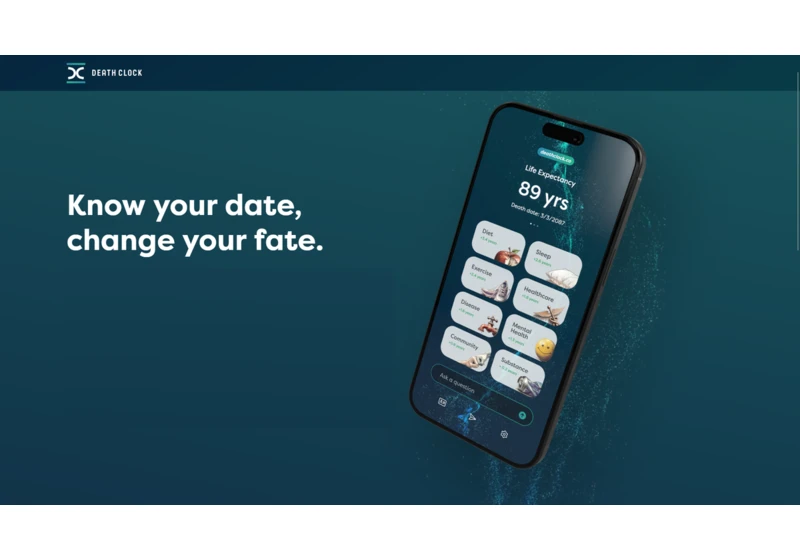This AI app claims it can calculate the day you'll die
