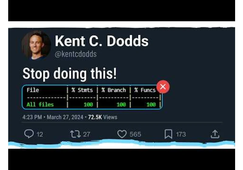 100% Code Coverage Is Useless