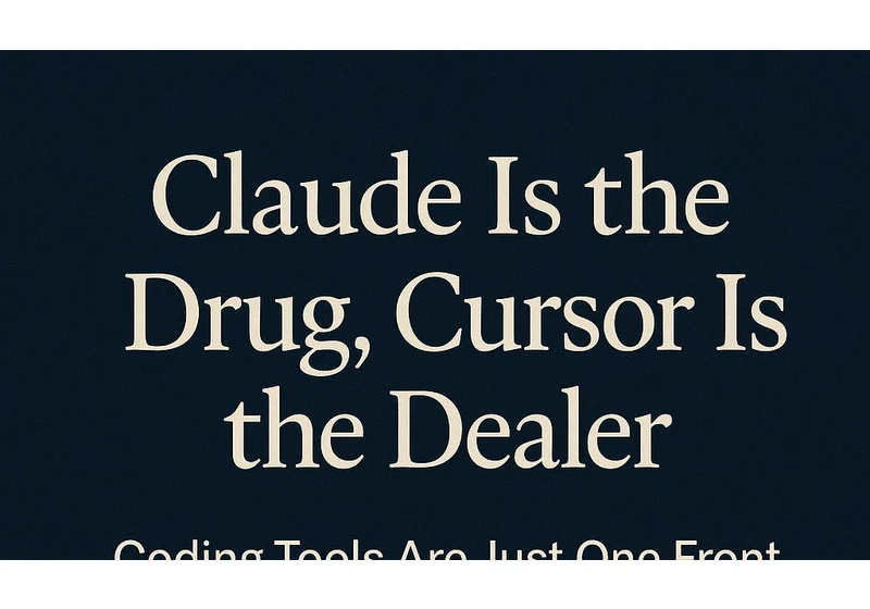 Claude Is the Drug, Cursor Is the Dealer