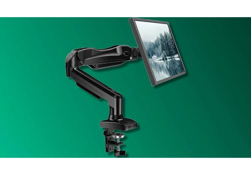 This ludicrously cheap $35 monitor arm clears your desk for less