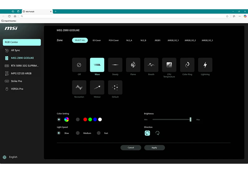  MSI preps web-based RGB controls so you don't have to install bloatware on your PC 