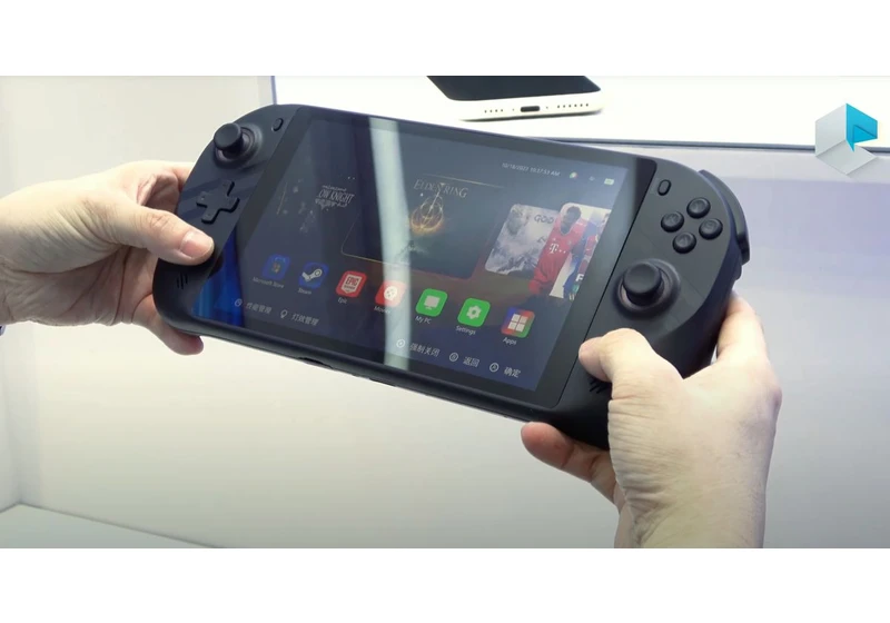  Emdoor Handheld Gaming PC Shown With Intel Core Ultra 'Meteor Lake' CPU 