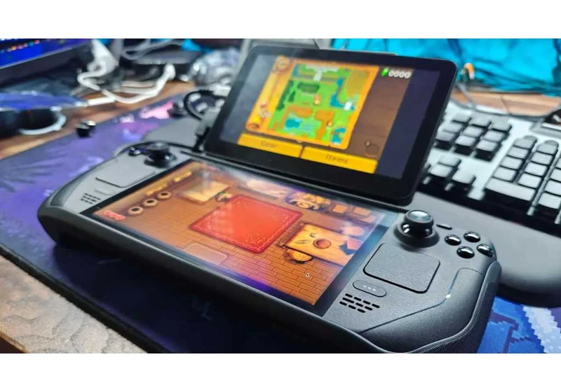 Steam Deck mod makes it a gigantic Nintendo DS