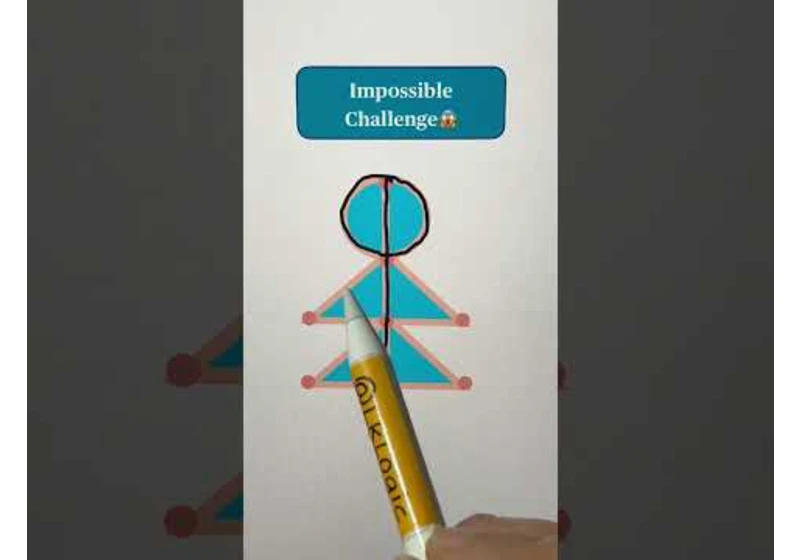 Impossible Challenge😱 Can you draw in One single stroke/ line ?