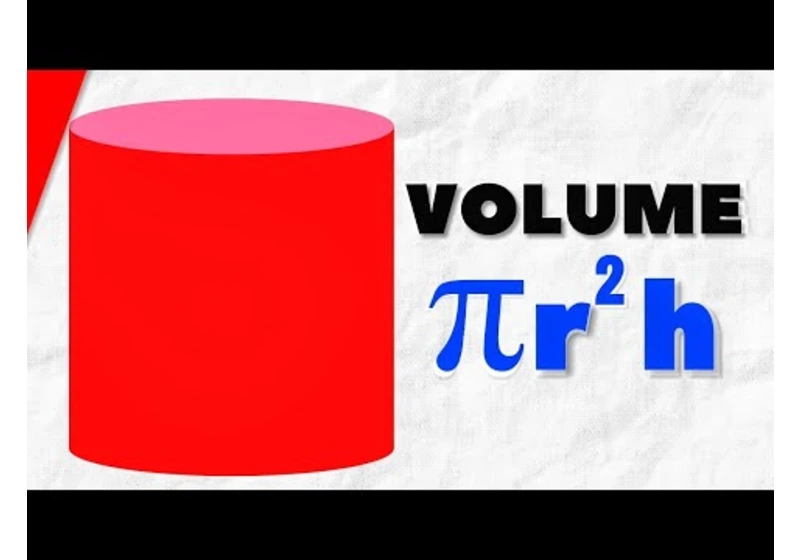 How to Find Volume of a Cylinder | Pre-Algebra