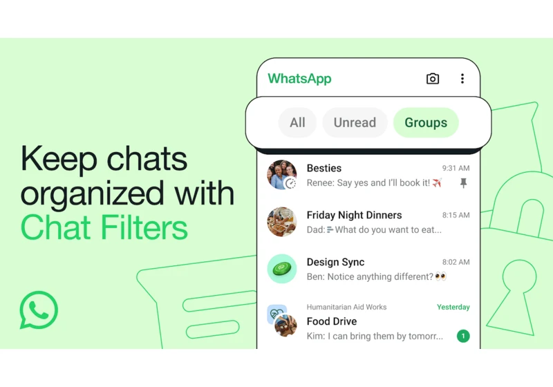 WhatsApp's new chat filters make it easier to find unread messages