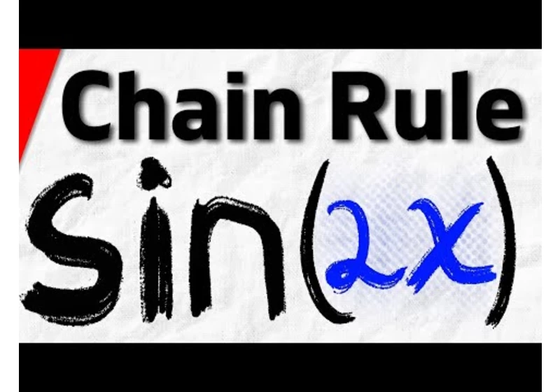 Derivative of sin(2x) with Chain Rule | Calculus 1 Exercises