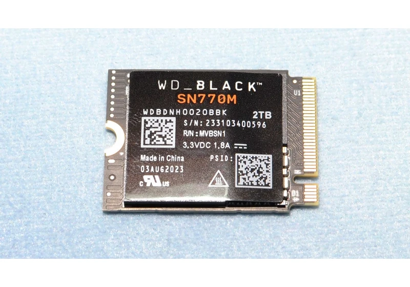 2TB WD Black SN770M (2230) SSD Review: The Portable Gaming System SSD Champion