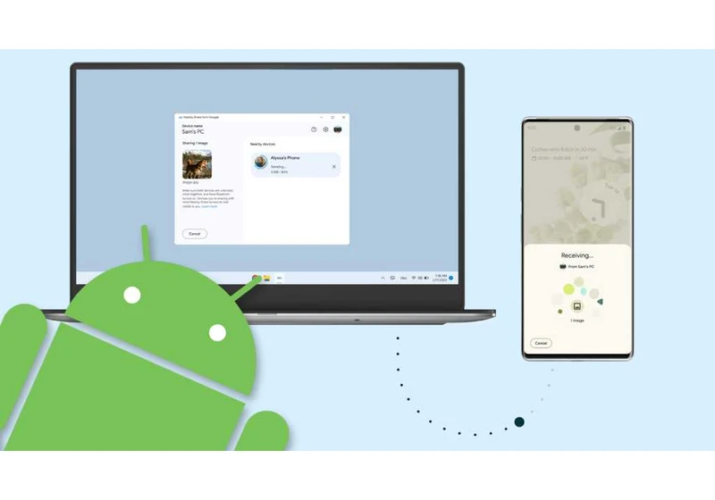 Android’s AirDrop alternative, Nearby Share, now works on Windows