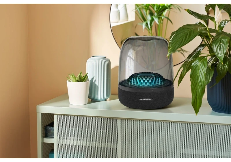 Harman Kardon's Aura Studio 4 is a Bluetooth speaker with eccentric looks