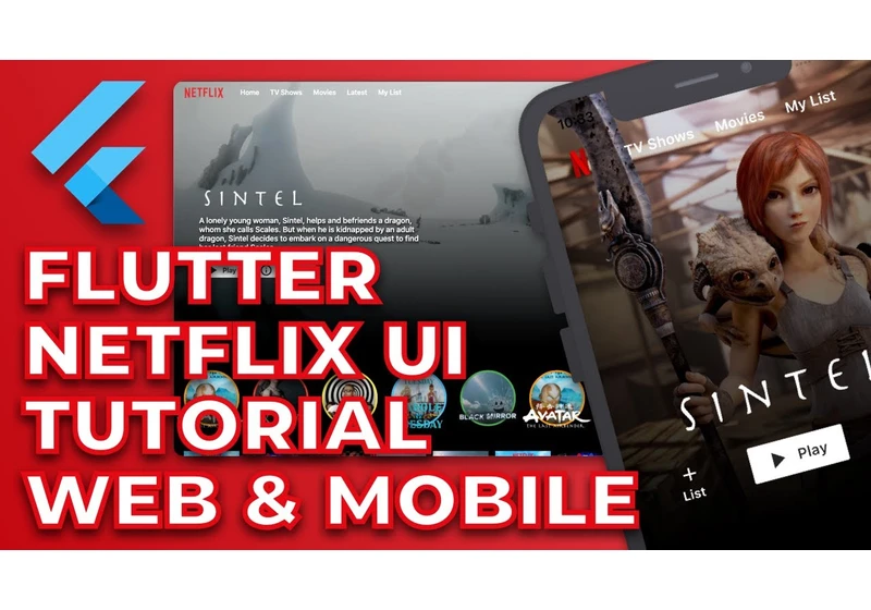 Flutter Netflix Responsive UI Tutorial | Web and Mobile
