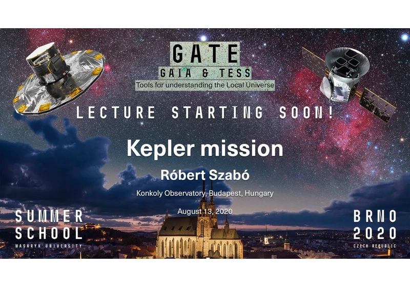 Kepler mission - GATE Lecture by Róbert Szabó
